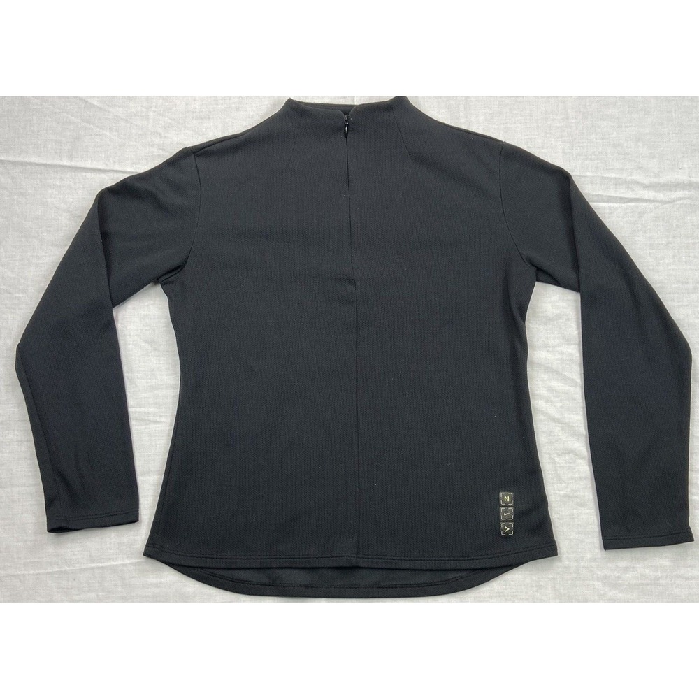 Vintage Nike Dri-Fit  Small Black Women 1/4 Zip Athletic‎ Pullover Made In USA